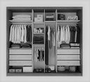 Ver imagem 3 de Guarda Roupa Casal com 1 Porta Espelhada 6 Gavetas - Diamond-Branco - Móveis Novo Horizonte