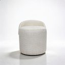 Ver imagem 2 de Puff Orgânico com Encosto Belli em Bouclé Premium Corino Caramelo