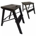 Ver imagem 1 de Kit 2 Mini Escada Banqueta de Alumínio Dobrável 2 Degraus