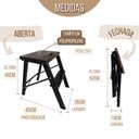 Ver imagem 2 de Kit 2 Mini Escada Banqueta de Alumínio Dobrável 2 Degraus
