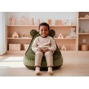 Ver imagem 2 de Puff Infantil Urso Criança com Enchimento de Espuma - Tecido Veludo Verde