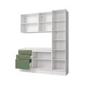 Ver imagem 5 de Armário de Cozinha Compacta 100% Mdf 190cm Branco/verde Celeste Kappesberg