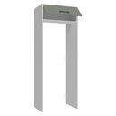 Ver imagem 7 de Porta-Geladeira 83 cm 1 Porta Basculante Branco/Cinza Agata Madesa