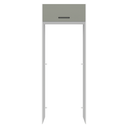 Ver imagem 6 de Porta-Geladeira 83 cm 1 Porta Basculante Branco/Cinza Agata Madesa