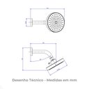 Ver imagem 3 de Chuveiro Redondo de Parede Flex 12,6cm 2081.c.std Cromado Deca