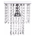 Ver imagem 3 de Kit 4 Lustres De Acrílico, Para Sala/Quarto/Escritório Com 20cm De Altura, Base De Inox Espelhado 20