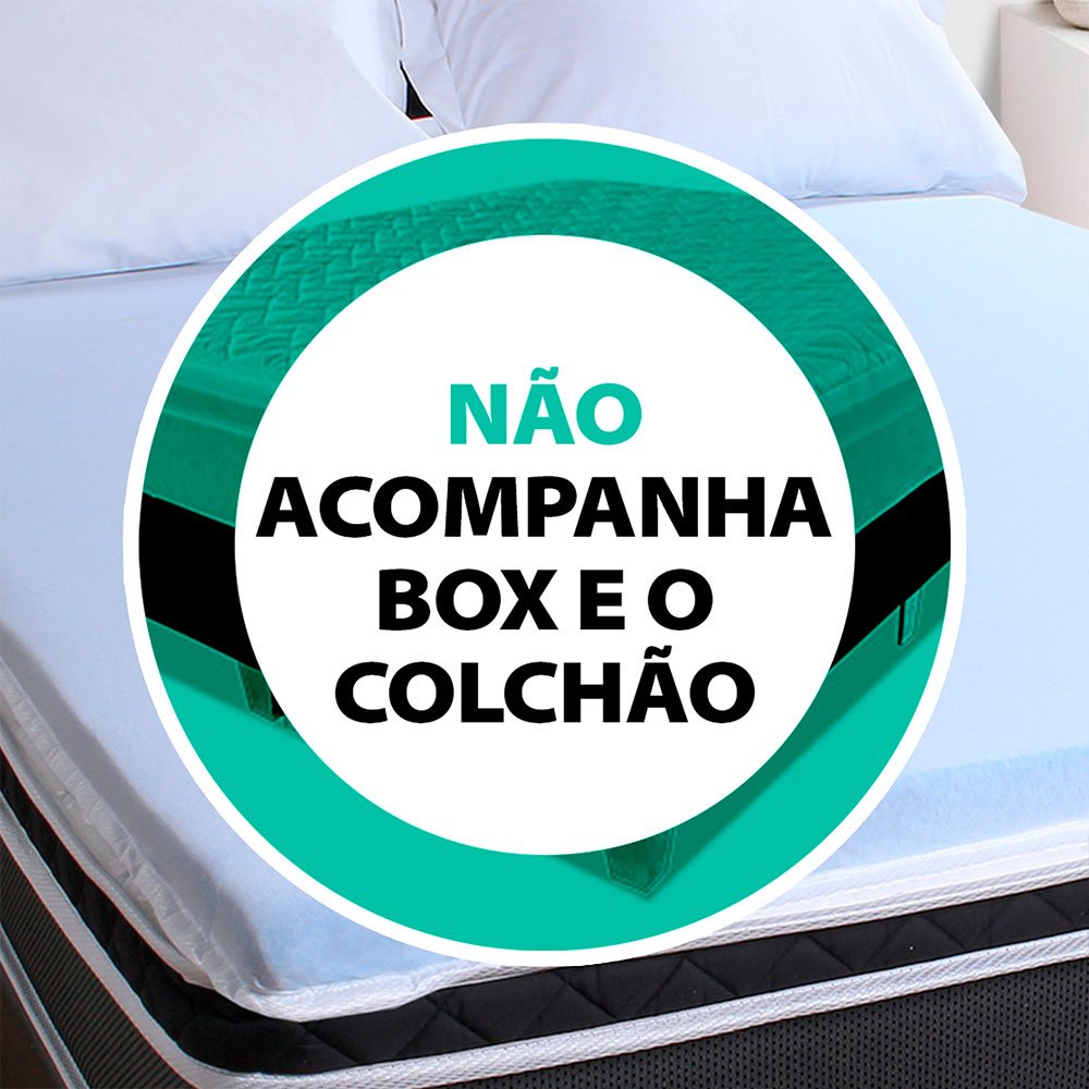 Pillow Top Solteirão Espuma da Nasa Viscoelástico Extra Conforto Maciez 97x203x4cm - BF Colchões - 2