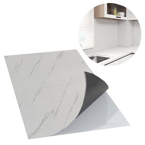 Kit 10 Placas Autocolantes Mármore Adesivo Vinílico Azulejo Branco Brilhoso 3d Brinovar
