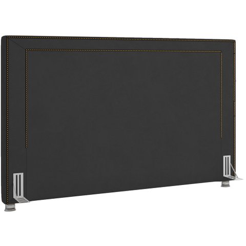 Cabeceira Cama Box Casal 140 Cm P05 Berlim Veludo Preto - Lyam Lyam Decor