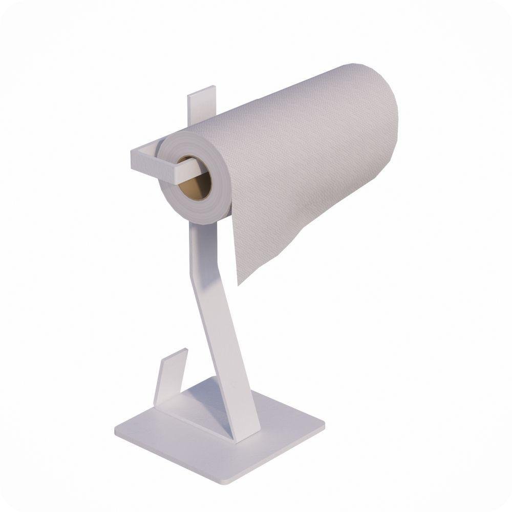 Porta Guardanapo Papel Toalha de Mesa ou Bancada Branco