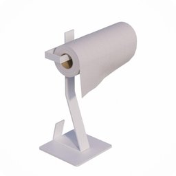 Porta Guardanapo Papel Toalha de Mesa ou Bancada Branco - 1