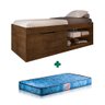 Cama Solteiro Box Com Sapateira Embutida Malbec Vanessa Framar Com Colchão Gazin - 2