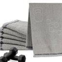 Ver imagem 1 de Toalha Academia Fitness 90x30cm Algodão 320g/m² Alta Absorção Cor Cinza