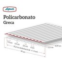 Ver imagem 3 de Telha Policarbonato Greca Trapezoidal Cristal Ajover