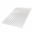 Ver imagem 1 de Telha Policarbonato Greca Trapezoidal Cristal Ajover