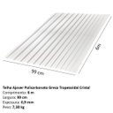 Ver imagem 4 de Telha Policarbonato Greca Trapezoidal Cristal Ajover