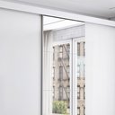 Ver imagem 5 de Guarda-roupa Casal Bello 3 Portas de Correr com Espelho 4 Gavetas Branco - Pnr Móveis