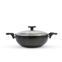 Ver imagem 4 de Panela Frigideira Caçarola Tampa de Vidro Wok 24 Cm Antiaderente Alumínio - Classy
