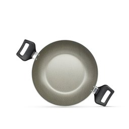 Panela Frigideira Caçarola Tampa de Vidro Wok 24 Cm Antiaderente Alumínio - Classy - 3