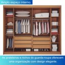 Ver imagem 4 de Guarda-roupa Casal 6 Portas 6 Gavetas São Carlos - Leifer Móveis:cinamomo/off