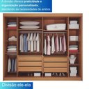 Ver imagem 5 de Guarda-roupa Casal 6 Portas 6 Gavetas São Carlos - Leifer Móveis:cinamomo/off