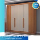 Ver imagem 6 de Guarda-roupa Casal 6 Portas 6 Gavetas São Carlos - Leifer Móveis:cinamomo/off
