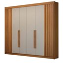 Ver imagem 2 de Guarda-roupa Casal 6 Portas 6 Gavetas São Carlos - Leifer Móveis:cinamomo/off