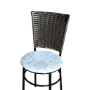 Ver imagem 4 de Conjunto 4 Cadeiras Preta para Cozinha Hawai Café com Assento Estampado:floral Gelo