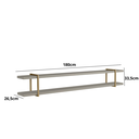 Ver imagem 3 de Conjunto Prateleiras Smart 180cm F902 Grigio/dourado
