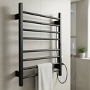 Ver mais imagens de Toalheiro Termico Grande de Parede Preto Larcant 220v