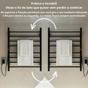 Ver imagem 5 de Toalheiro Termico Grande de Parede Preto Larcant 220v