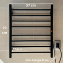 Ver imagem 3 de Toalheiro Termico Grande de Parede Preto Larcant 220v