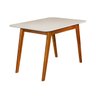 Conjunto Mesa de Jantar Pés em Madeira Maciça Atlanta Moveis House Bege 3b - 4