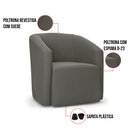 Ver imagem 3 de Poltrona Decorativa Orgânica Kit 2 Stella Max Suede Grafite D03 - D’Rossi