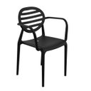 Ver imagem 1 de Cadeira com Braço Stripe Preto