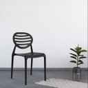 Ver imagem 3 de Cadeira para Jardim 83CMX46CM Stripe Preto