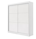 Ver imagem 1 de Guarda Roupa Solteiro 2 Portas 3 Gavetas - Santorini-branco - Móveis D'doro