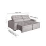 Sofá Áustria 3 Lugares 1,80 Cm - de Casa Décor e Estofados. - 2