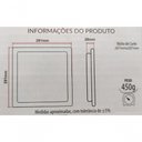 Ver imagem 4 de Painel Pop Embutir Ps Quadrado Avant 30x30 - 24w - 6500k Luz Branca