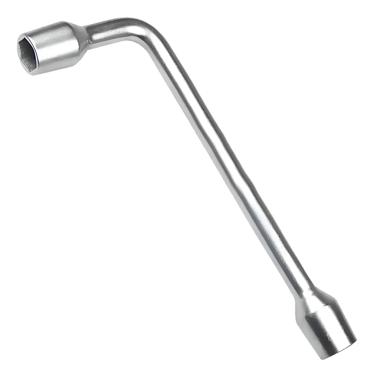 Chave Vazada Biela Longa em L com Furo 2 Bocas Sextavada Galvanizada Fertak Tamanho: 19x19 mm