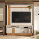 Ver imagem 2 de Estante Home Theater Fortaleza 1.6 Off White/Canela para TV até 60” - Mobler