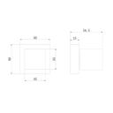Ver imagem 4 de Acabamento Quadrado Black Preto Fosco P/ Registro Base Deca
