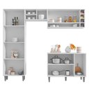 Ver imagem 7 de Cozinha Ambiente Vanessa e Balcão de Pia Tatiane 120 Cm Branco Brilho - Ajl
