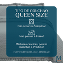 Ver imagem 7 de Cama Posta Queen Ellie 300 Fio Colcha Luxo 100% Algodao Bordado:cinza