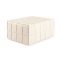 Ver imagem 2 de Puff de Couro Legítimo Decorativo 80x60x40 cm Queen Branco Off White