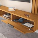 Ver imagem 3 de Painel Home Suspenso Solus Tv até 70 Polegadas Cinamomo/off White