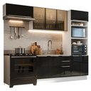 Ver imagem 2 de Armário de Cozinha Completa 270 cm Branco/Preto Lux Madesa 08