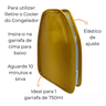 Cooler Térmico para Garrafa de Espumante Champagne Bolsa Gel Cor:dourado - 3
