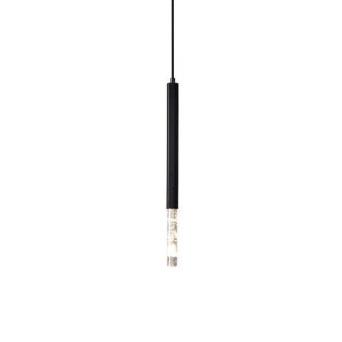 Lustre Pendente Nordecor Pean 2517 Preto Led Bivolt