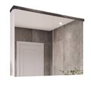 Ver imagem 2 de Armário de Banheiro 90cm 2 Portas com Espelho Ref 910 Cewal - Branco/Portoro